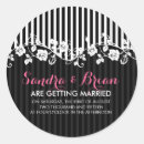 Recherche de rayure noire blanche autocollants Floral