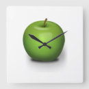 Recherche de pommes vertes horloges Fruit