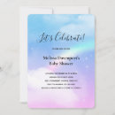 Recherche de pastel baby shower invitations Arc en ciel