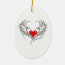 Recherche de anges ovales ornements Rouge