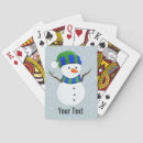 Recherche de bonhomme neige de jeux de cartes Bleu