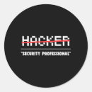 Recherche de pirates informatiques autocollants Sécurité des informations