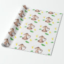 Recherche de motif de bananes papier cadeau Jaune