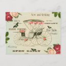 Recherche de fleurs girly cartes postales Vintage