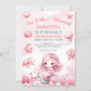 Recherche de little mermaid invitations Rose