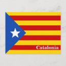 Recherche de la catalogne cartes postales Drapeau