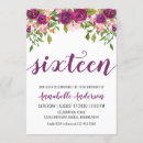 Recherche de floral pourpre rose invitations Aquarelle