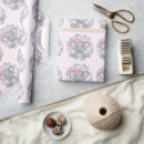 Recherche de safari baby shower papier cadeau Rose