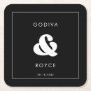 Recherche de rétro dessous de verres Noir et blanc