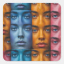 Recherche de visage femme autocollants Fille