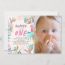 Recherche de feuille coloré invitations Rose