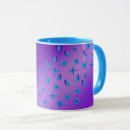 Recherche de papillon violet tasses Bleu