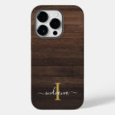 Recherche de bois rustique iphone coques Monogramme
