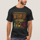 Recherche de durée de vie tshirts Batterie