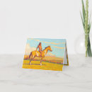 Recherche de cheval indien vœux cartes Américain