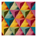 Recherche de motif abstrait coloré posters Vibrant