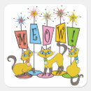 Recherche de chatons autocollants Rétro