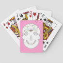Recherche de crâne sucre de jeux de cartes Rose