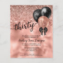 Recherche de modern 30ans anniversaire invitations Noir