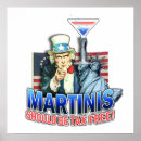 Recherche de martini bleu posters Rouge