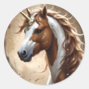 Recherche de licorne blanche autocollants Imaginaire