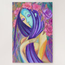 Recherche de peinture moderne puzzles Rose