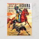 Recherche de taureaux cartes postales Vintage