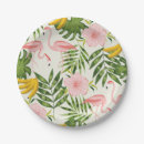 Recherche de flamant rose assiettes en papier Été
