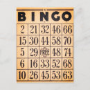 Recherche de bingo cartes postales Typographie