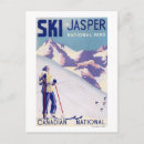 Recherche de parc national vintage cartes postales Ski