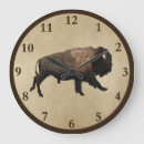 Recherche de bison horloges Faune