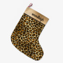 Recherche de guépard chaussette de noël Léopard