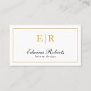 Recherche de wedding monogram cartes visite Pour elle
