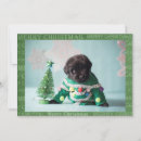 Recherche de terre neuve vœux cartes Chiot