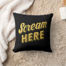 Recherche de pour crier coussins Typographie