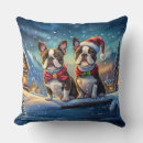 Recherche de terrier de boston coussins Hiver