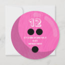 Recherche de bowling ball anniversaire invitations Rose