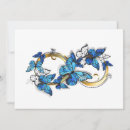 Recherche de date 14x19 invitations Bleu