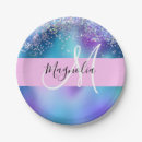 Recherche de turquoise assiettes en papier Pour elle