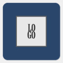 Recherche de logo société autocollants Bleu marine