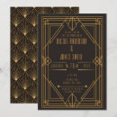Recherche de années 20 mariage invitations Gatsby