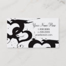 Recherche de conception de coeur cartes visite Blanc