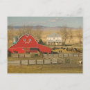 Recherche de grange rouge cartes postales Champ