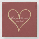 Recherche de coeurs rouges dessous de verres Romantique