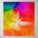 Recherche de colombe en vol posters Paix