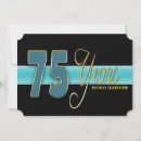 Recherche de 75 anniversaire invitations Célébration