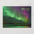 Recherche de aurore boréale cartes invitations islande