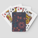 Recherche de joli motif jeux de cartes Fleurs