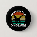 Recherche de dinosaure drôle badges Dinosaures