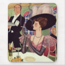 Recherche de femmes vintages tapis souris Rétro